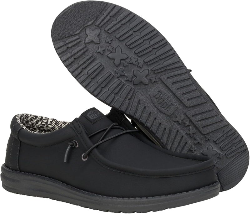 Hey Dude Men’s Wally Classic | Lightweight Slip On Loafers | Comfortable Travel Ready Shoes with Water Repellent Upper - Image 4